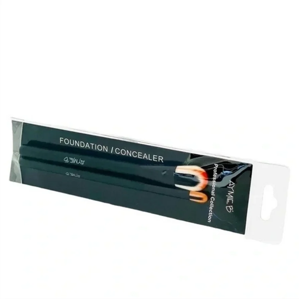 Aymie B' Gotta B Urban Professional Foundation & Concealer Brush Set 2pc New